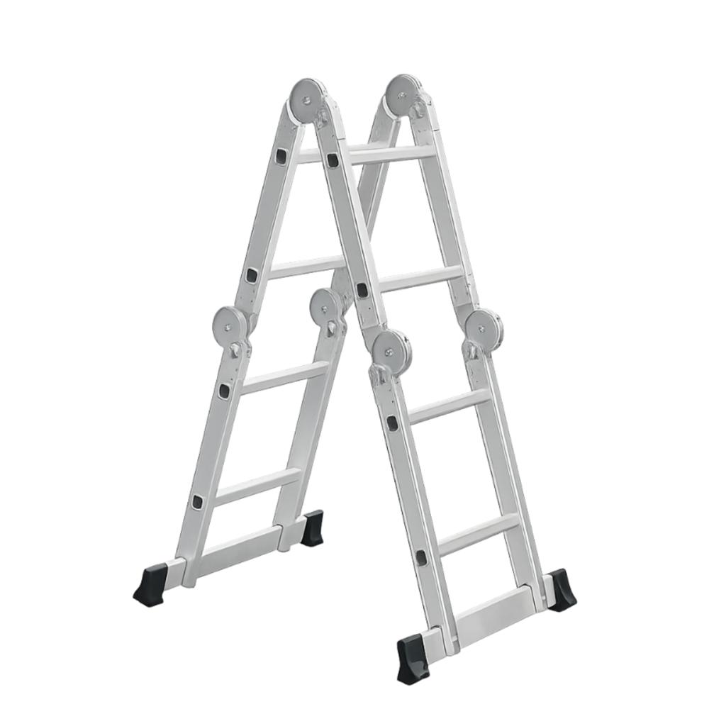 Escalera Plegable 8 Peldaños Multiposición Aluminio 150Kg