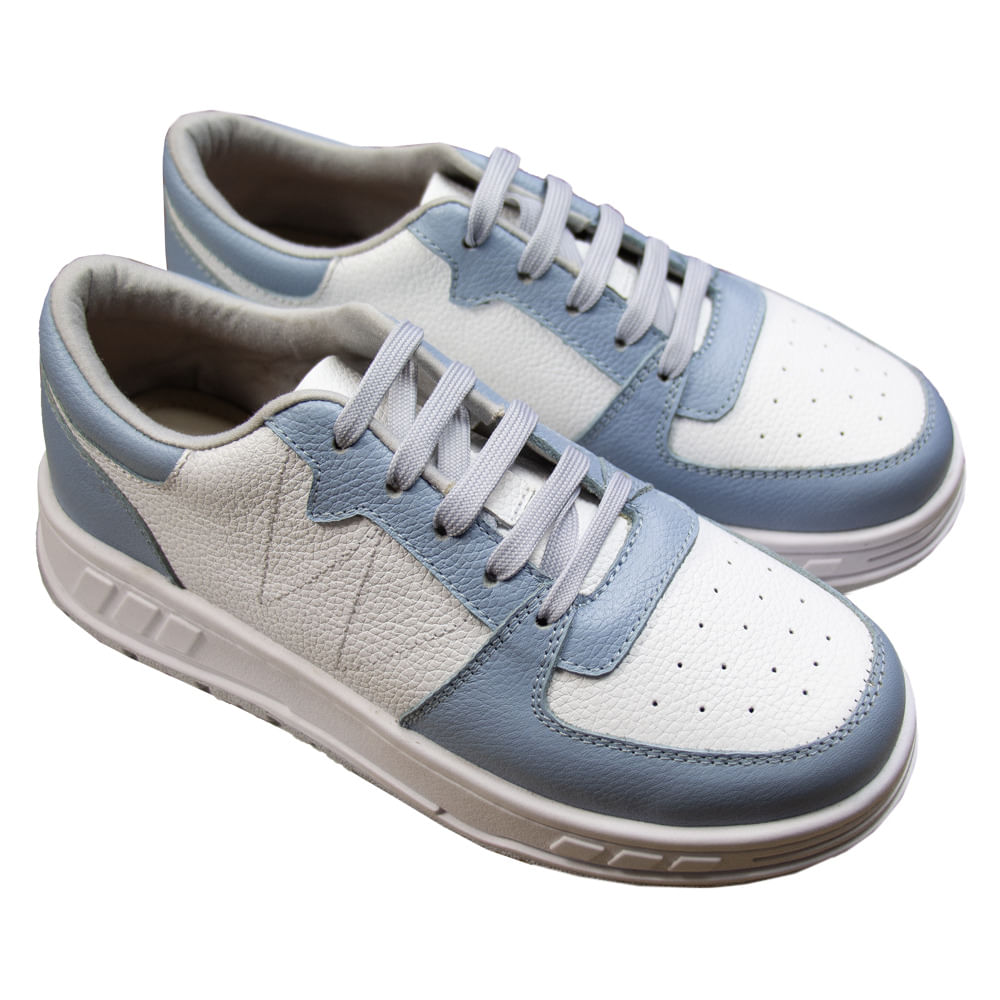 Zapatilla Plataforma Mujer Corelli Leona Cuero Oceano Talla 35