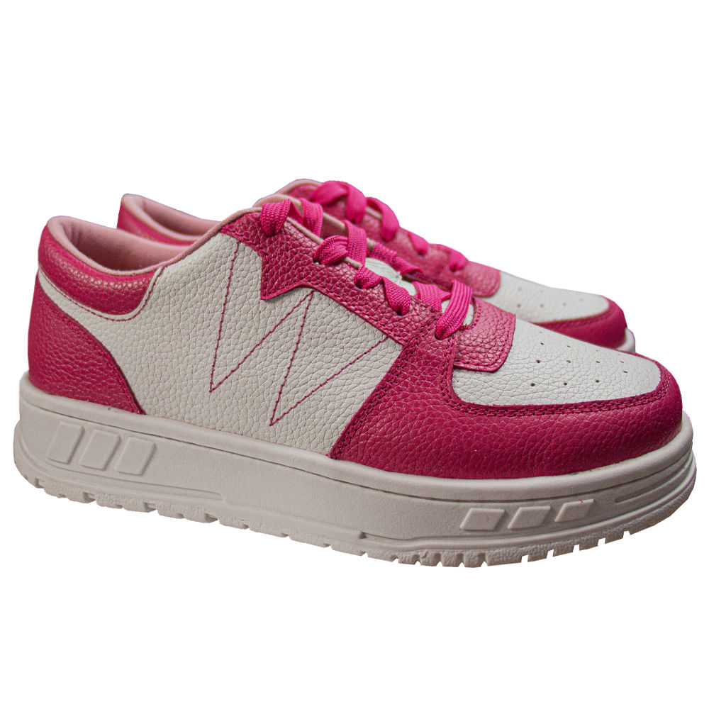 Zapatilla Plataforma Mujer Corelli Leona Cuero Fucsia Talla 38