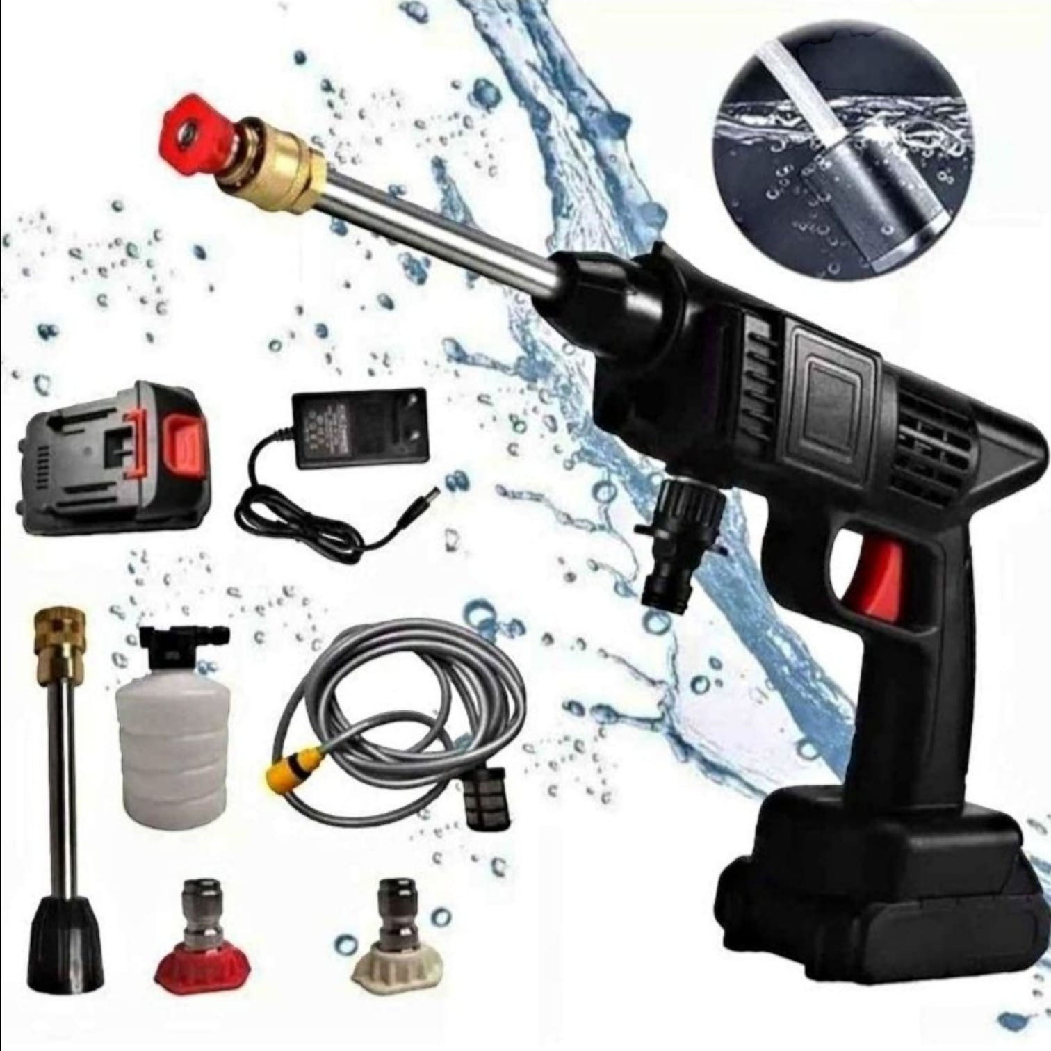 Hidrolavadora Bateria Portatil Presion Limpieza Autos 48v HIDROLAVADORA