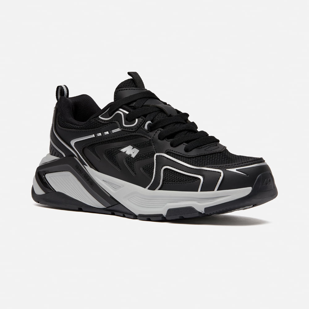 Zapatilla New Athletic Lifestyle FlexGom 218-0203 para Hombre 39 Negro