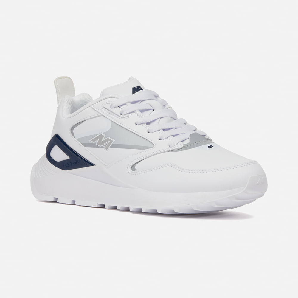 Zapatilla New Athletic Lifestyle Flats City 252-0111 para Hombre 41 Blanco