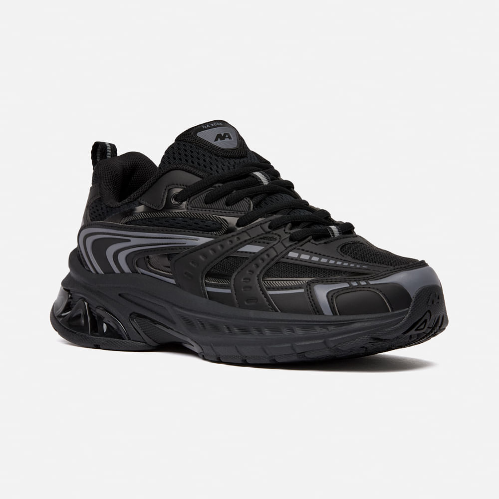 Zapatilla New Athletic Lifestyle Evocush 219-0203 para Hombre 39 Negro