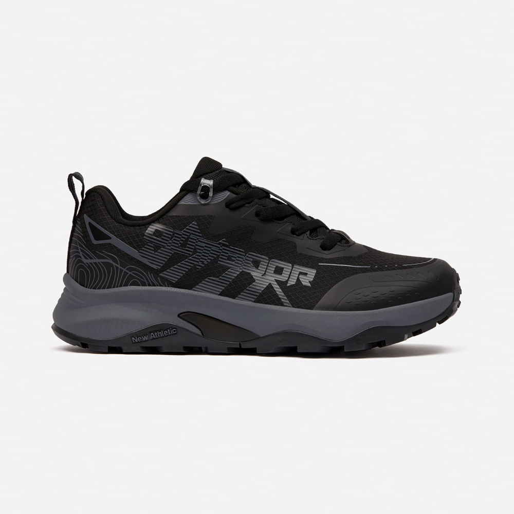 Zapatilla New Athletic Outdoor GeoGrip 148-0203 para Mujer 38 Negro