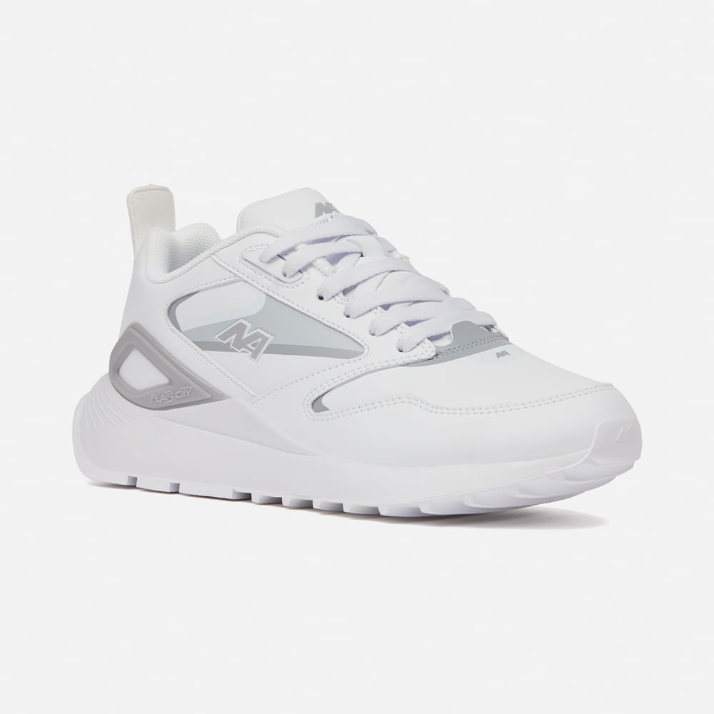 Zapatilla New Athletic Lifestyle Flats City 252-0104 para Hombre 41 Blanco