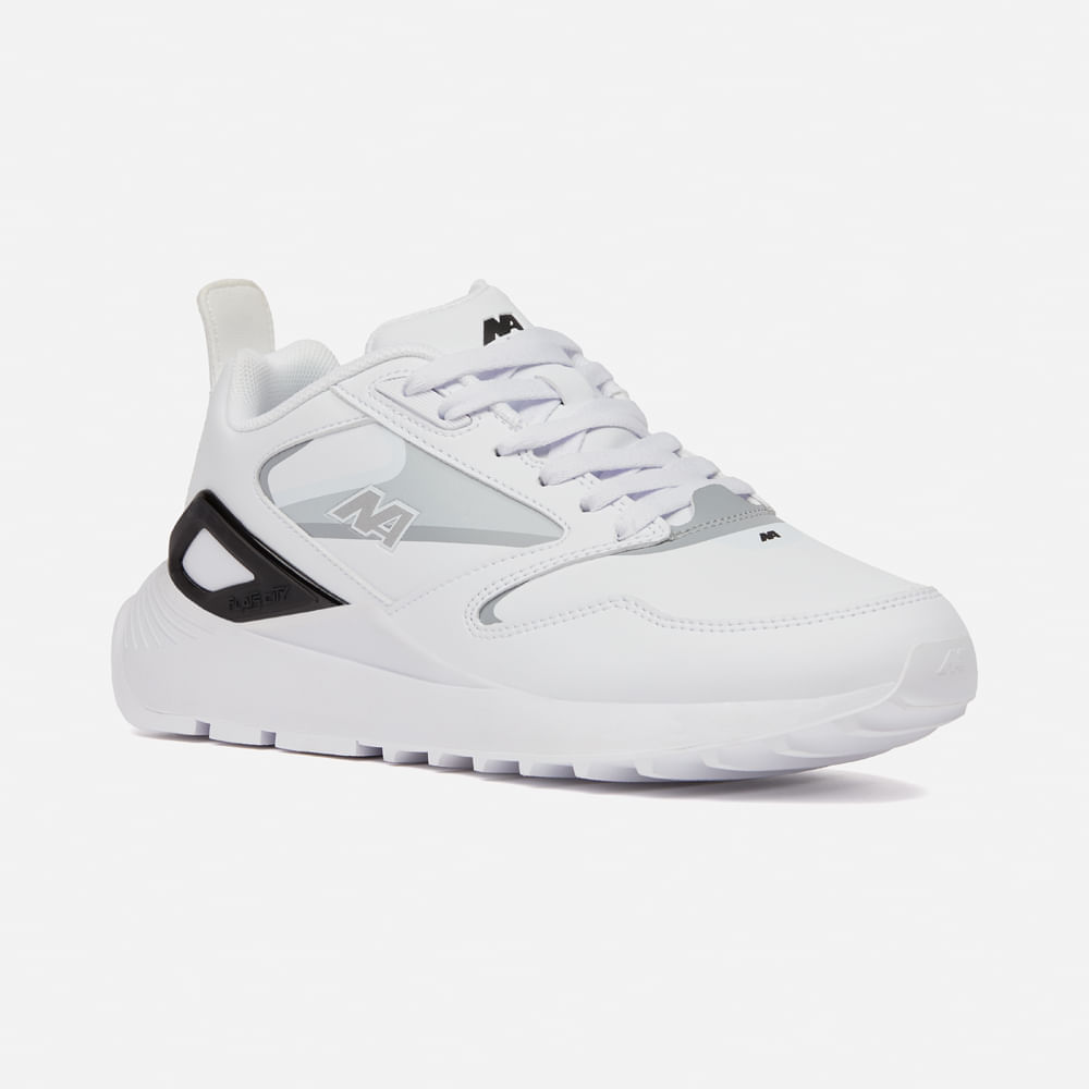 Zapatilla New Athletic Lifestyle Flats City 252-0102 para Hombre 41 Blanco