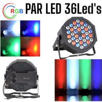 PAR LED 36 Proyector de 36 Luces de Colores LED Flat Par Light RGB