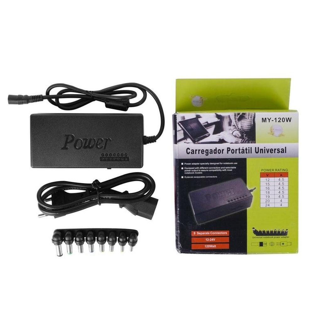 Cargador para Laptop Universal para Todas las Marcas 12v-24v 120W