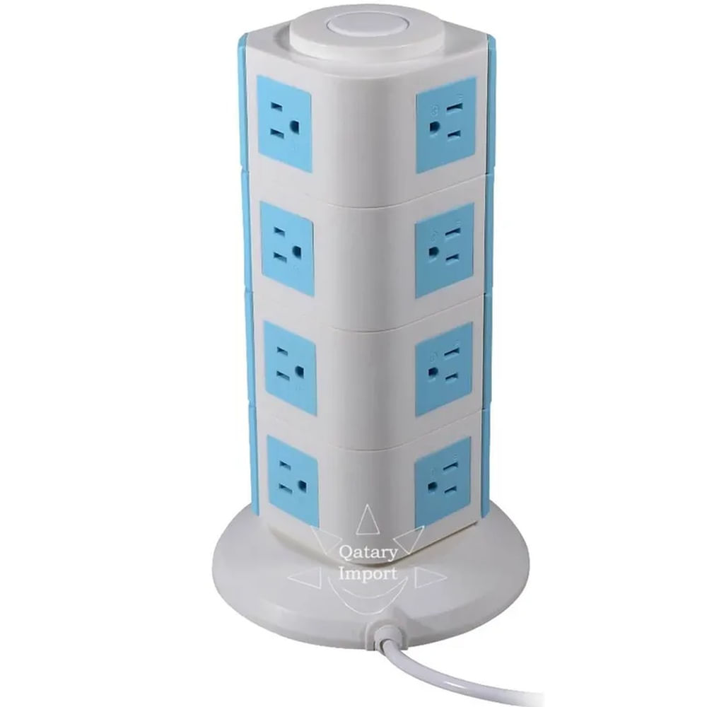 Torre Enchufe Tomacorriente Extesion Multiple 4 Pisos y Puertos USB 2A ...