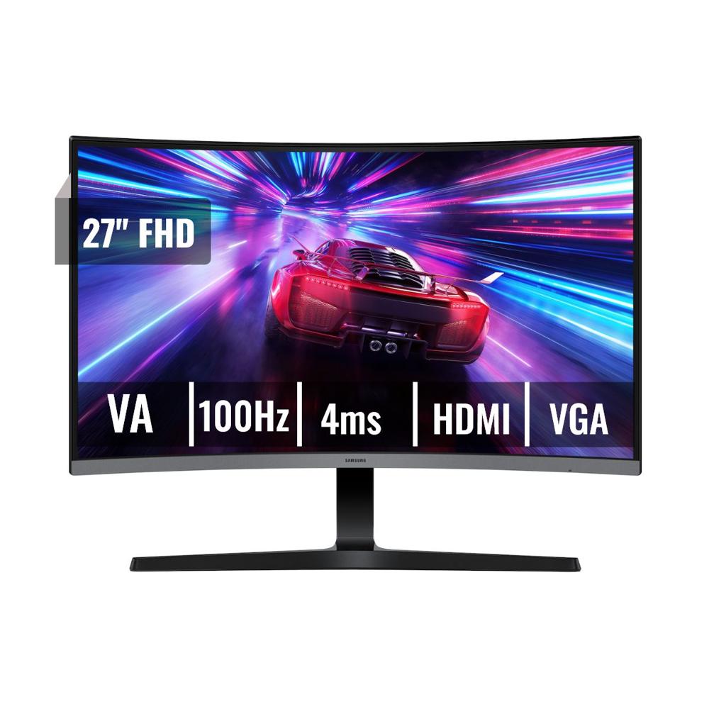 Monitor Samsung Essential S3 27 FHD Curvo 1800R 100Hz 4ms GTG HDMI VGA LS27D390GANXZA