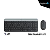 KIT LOGITECH TECLADO MOUSE MK470 INALAMBRICO SLIM USB BLACK