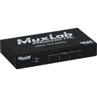 MuxLab Splitter HDMI 1x4 4K 60Hz con EDID Management y Soporte HDCP 2.2