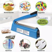 Máquina Sellador DE 20cm de Bolsas Manual por Impulso Ideal para Bolsas de Aluminio Kraft y PE