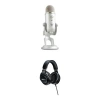 Blue Yeti Mic Kit USB Condenser con Auriculares - 16-Bit/48 kHz, 4 Patrones Polares, Monit
