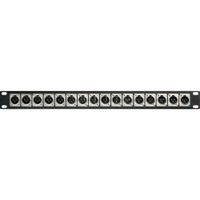 My Custom Shop Patch Panel XLR 16-M Front/16-F Rear 1 RU - Conectores D-Type, Sin Soldadur