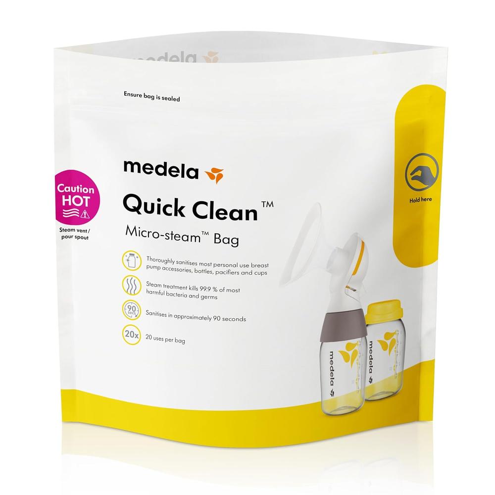 BOLSAS ESTERILIZADORAS PARA MICROONDAS - MEDELA QUICK CLEAN 5 PZS