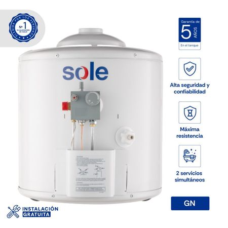 Termotanque a Gas Sole Gn Tipo A 25L