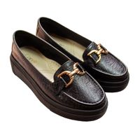 Mocasin Plataforma Mujer Corelli Gianella Tortuga Negro