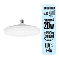 Ufo LED E27 20W Luz Fría Lightech
