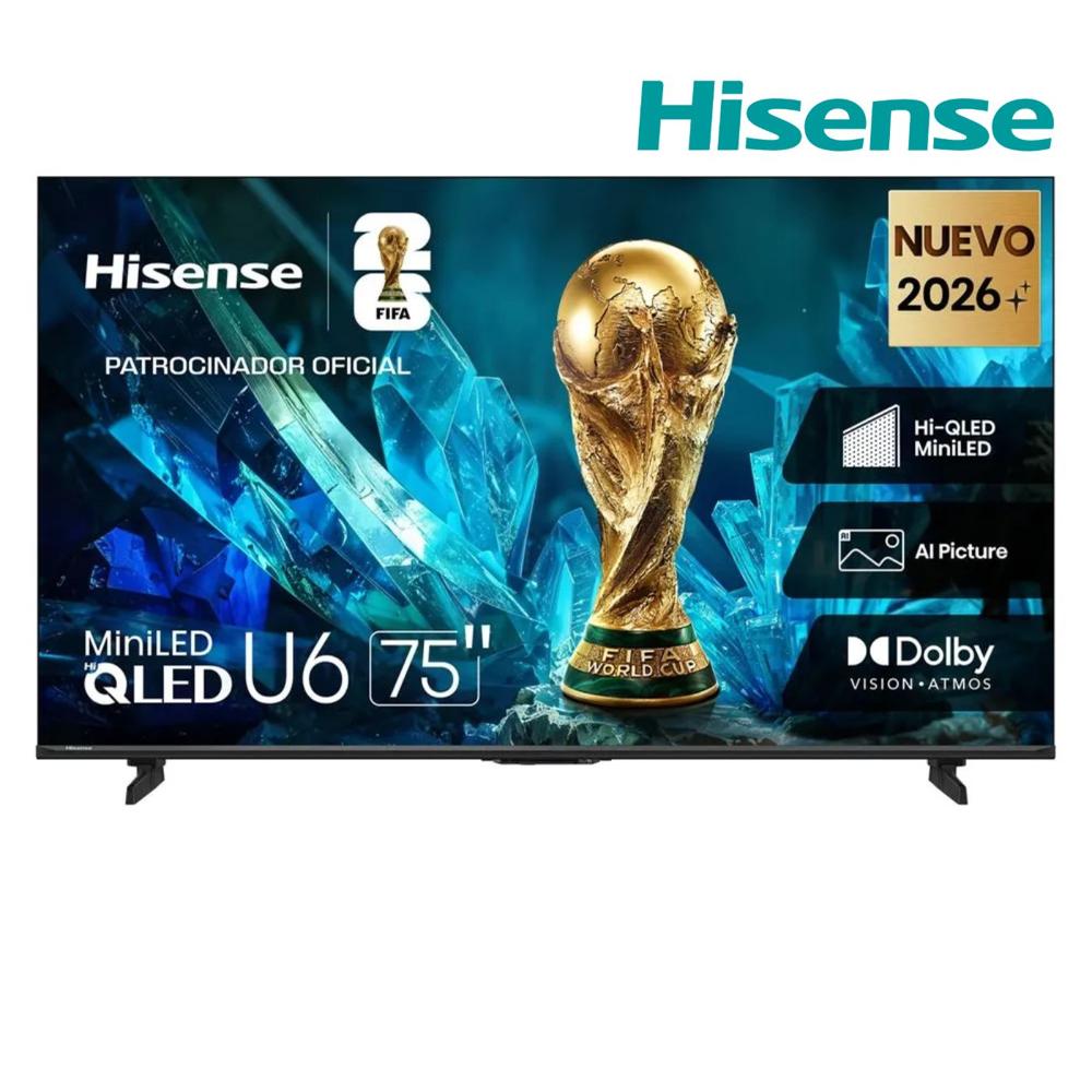 Televisor 75'' Smart TV HISENSE UHD 4K MINILED 75U6ESG GoogleTV 2026