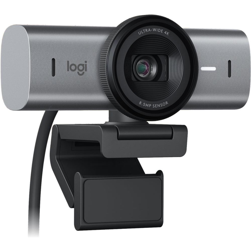 Logitech Webcam MX Brio 705 4K - Resolución UHD 4K, Auto Enfoque, 90° Campo de Visión,