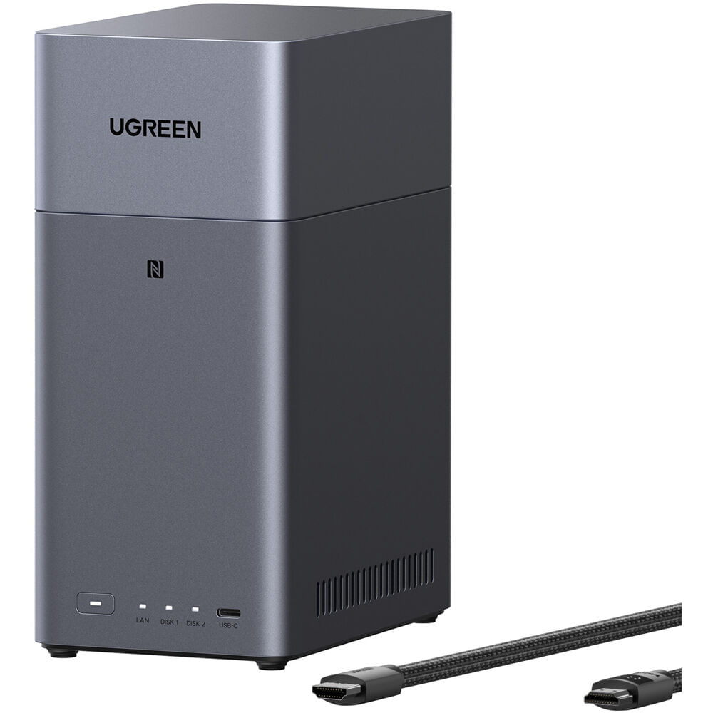 UGREEN NASync DH2300 Enclosure NAS 2-Bay 60TB, Rockchip RK3576, 4GB RAM, HDMI 4K, RAID 0/1