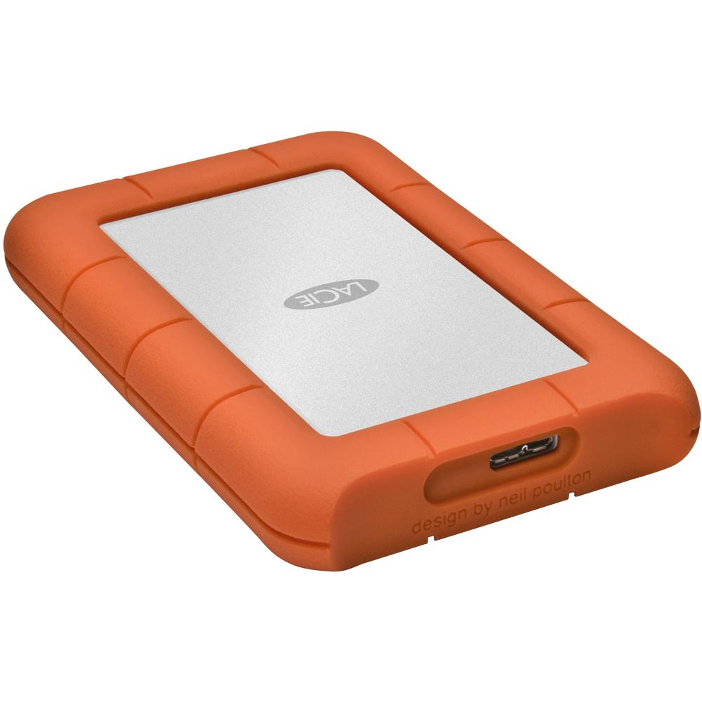 LaCie Disco Duro Externo 5TB Rugged Mini USB 3.0 - Resistente a golpes y caídas, hasta 13