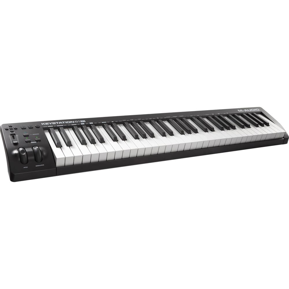 M-Audio Keystation 61 MK3 Controlador MIDI USB de 61 Teclas Semi-Pesadas, Conexión USB-MI