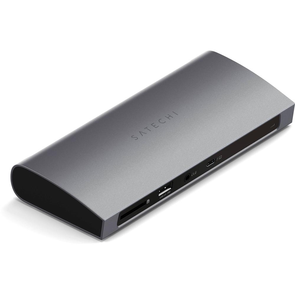 Satechi Dock Thunderbolt 4 10-en-1 Space Gray - 3 Puertos Thunderbolt 4, 3 Puertos USB 3.2