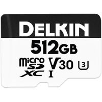 Delkin Devices microSDXC 512GB Drone UHS-I V30 A2 - 195 MB/s lectura, 160 MB/s escritura,