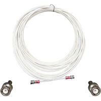 PTZOptics Cable de Video Plenum 3G-SDI 75' Blanco - Belden 1695A, Conectores BNC Macho, So