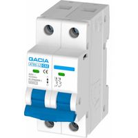 Interruptor Termomagnético Gacia SB6LC 2x32A Blanco PVC