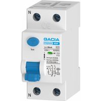 Interruptor Diferencial Gacia Modelo SB6LC 2x40A Blanco PVC