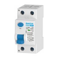 Interruptor Diferencial Gacia Modelo SB6LC 2x25A Blanco PVC