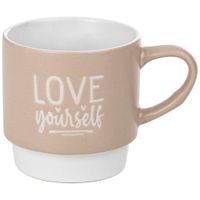 Taza de Cerámica DECO HOME con Frase C&L