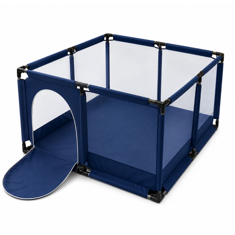 Corral Jaula Infantil 126x126 cm Iron PP Moderna Amplia Seguridad Juegos Bebes Hogar AJ351907