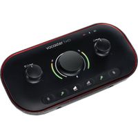 Focusrite Vocaster Two Interfaz de Audio USB-C para Podcasting y Streaming, 2 Preamplifica