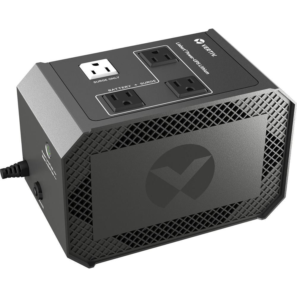 VERTIV PowerUPS 100 Lithium Standby 400 VA 240W - 3 Salidas NEMA 5-15R, Protección contra