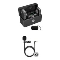 Hollyland LARK MAX Duo Sistema de Micrófono Inalámbrico para 2 Personas con Micrófono L