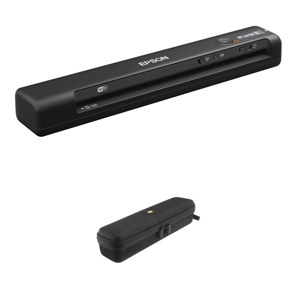 Epson Workforce ES-60W Escáner Documental Portátil Inalámbrico 600 dpi con Estuche Rugg