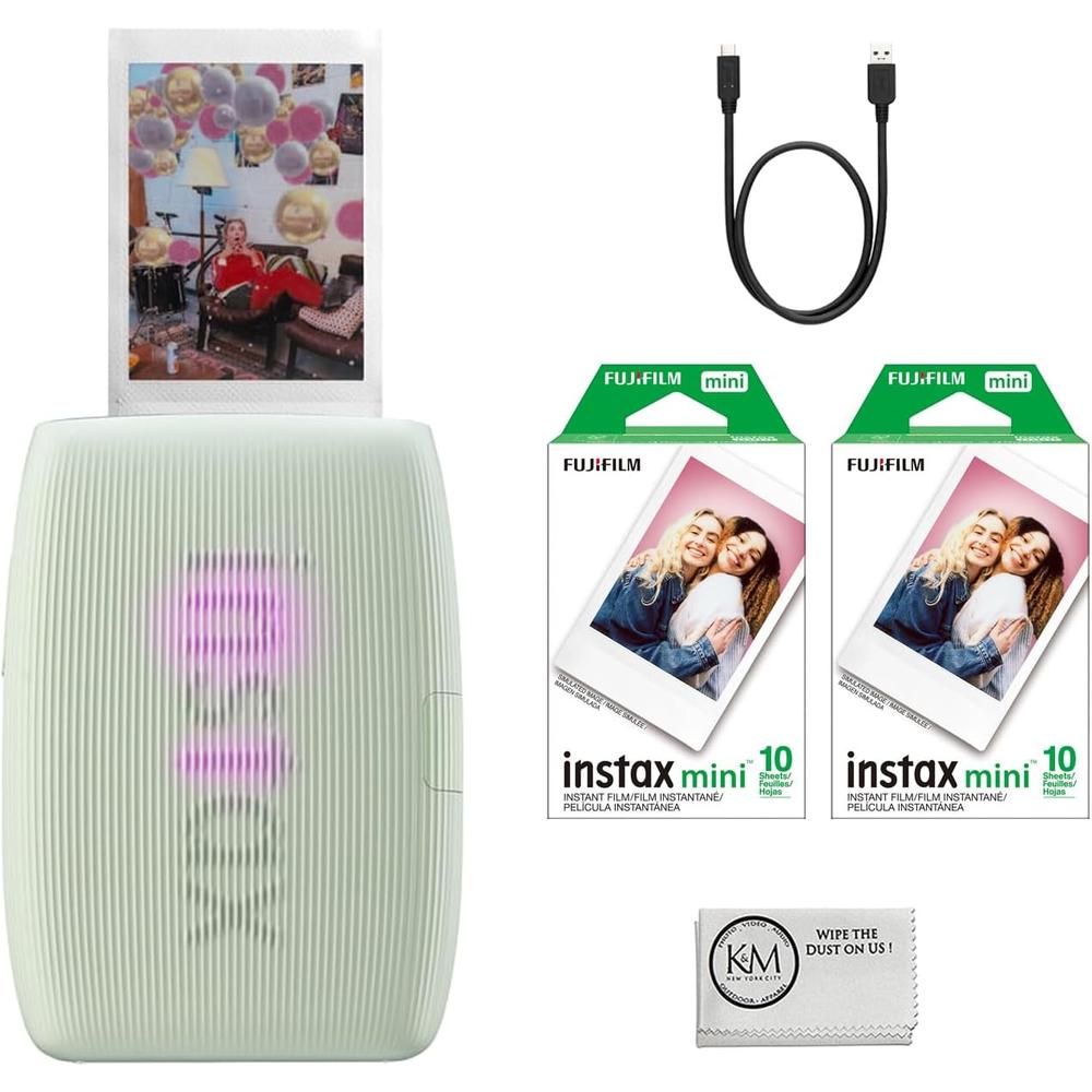 IMPRESORA FUJIFILM INSTAX MINI LINK 3 STARTER KIT SET 3PZS | VERDE SALVIA
