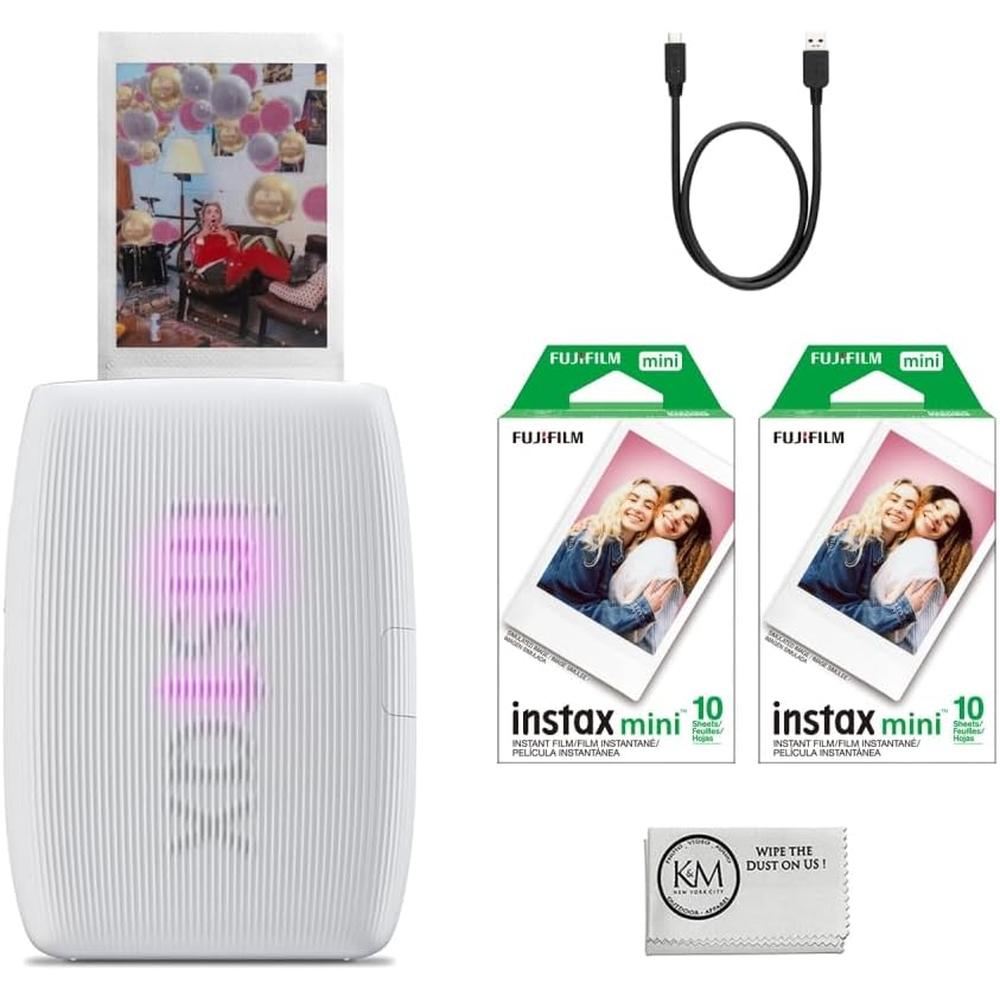 IMPRESORA FUJIFILM INSTAX MINI LINK 3 STARTER KIT SET 3PZS | BLANCO ARCILLA