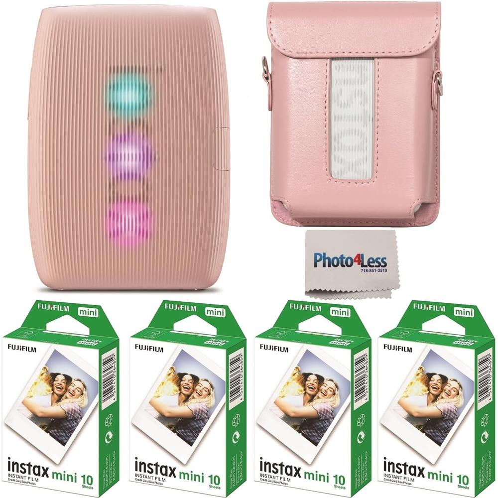 IMPRESORA FUJIFILM INSTAX MINI LINK 3 + PELÍCULA MINI 40HJ + FUNDA SET 3PZS | ROSA