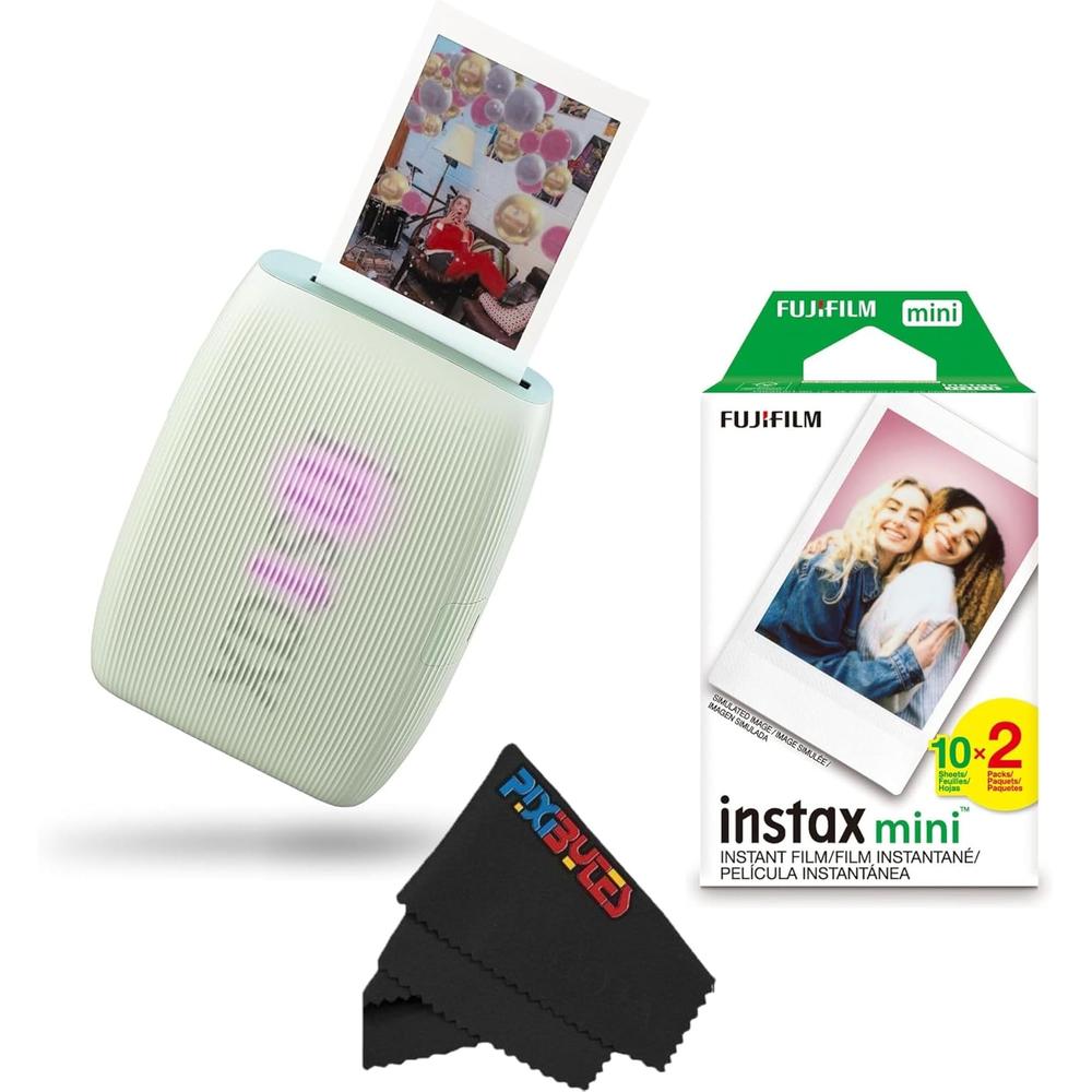 IMPRESORA FUJIFILM INSTAX MINI LINK 3 + PELÍCULA MINI 20HJ + PAÑO SET 3PZS | VERDE SALVIA