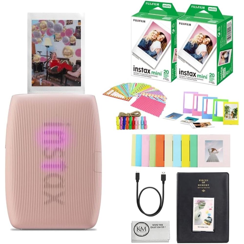 IMPRESORA FUJIFILM INSTAX MINI LINK 3 + PELÍCULA MINI 40HJ + ÁLBUM SET 5PZS | ROSA