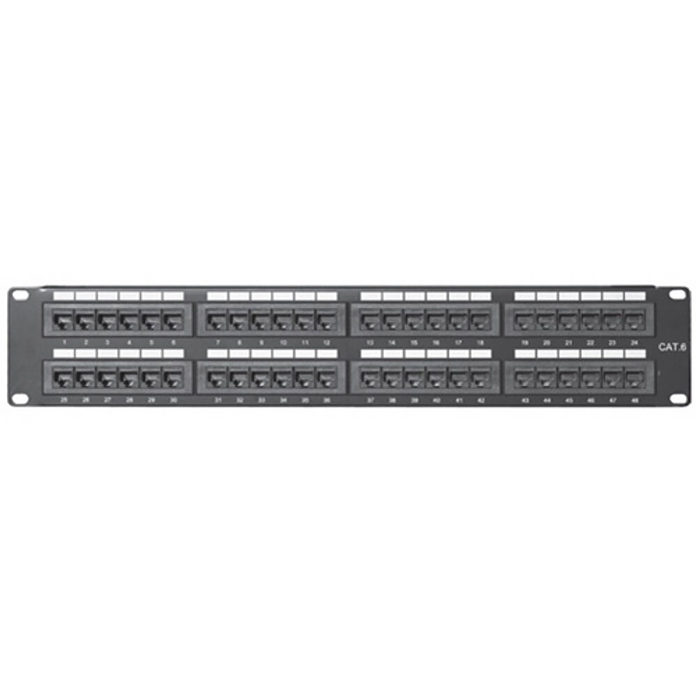 Comprehensive Patch Panel 48 Puertos CAT-6 con Conectores IDC