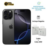 IPhone 16 Pro Max 256gb Black Titanium Condición OPEN BOX A3084 - Batería 100