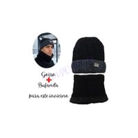 Gorro Y Cuellera Para Adultos Color Negro