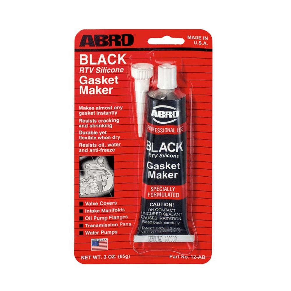 Silicona Automotriz Negro Negra Abro 12-AB USA 3 OZ