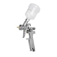 Pistola p retoque gravedad HVLP vaso plástico 1 mm TRUPER - 11097